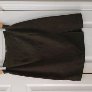 Roxbury vintage olive green midi  pencil skirt  Sz 7/8